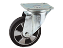 Zwaarlast zwenkwiel - rubberen band op aluminium velg Zwaarlast zwenkwiel - rubberen band op aluminium velg